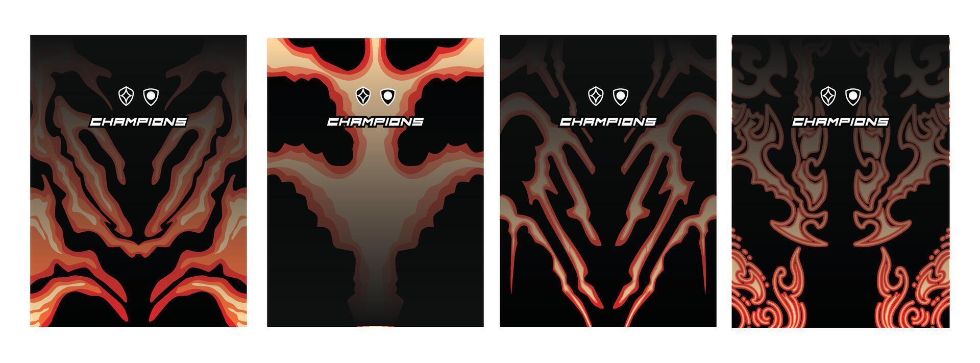 High-Performance Sports Tee Mockups with a Gothic Edge vector