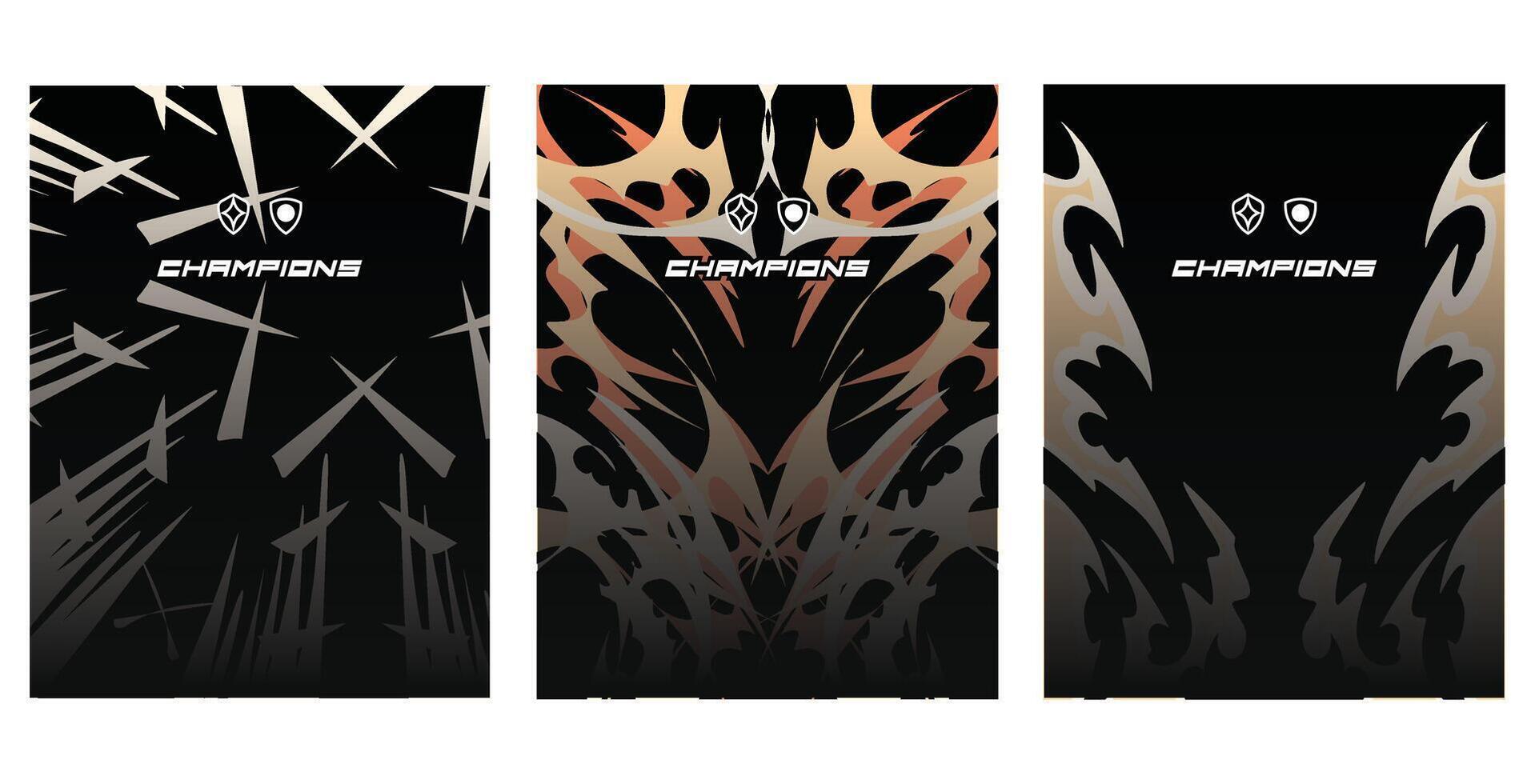 Customizable Dark Jerseys That Roar with Style vector