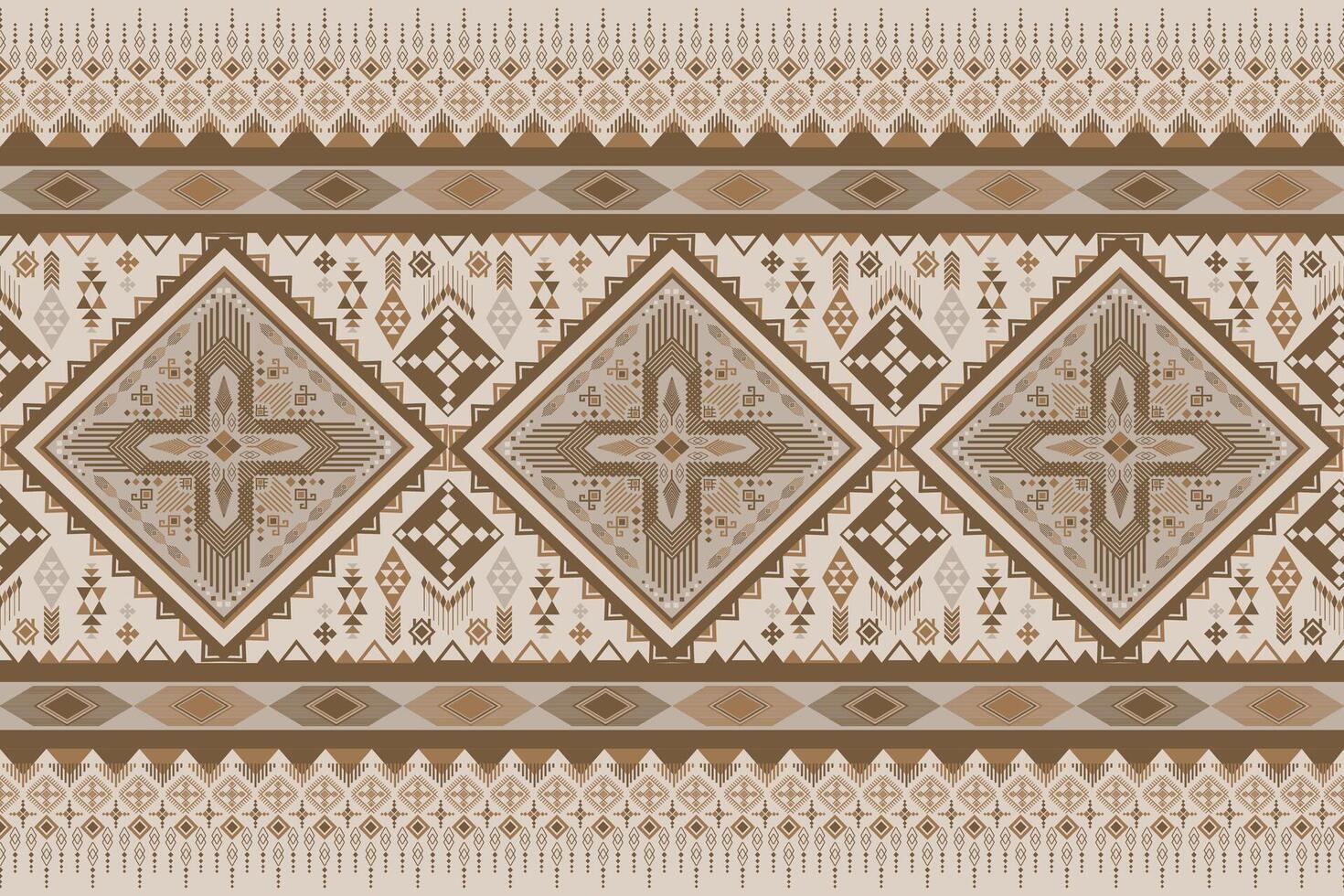 ethnic geometric border in Native American style vector