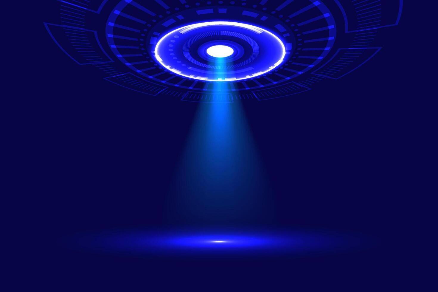 Futuristic technology hologram vision design, innovation future concept background vector