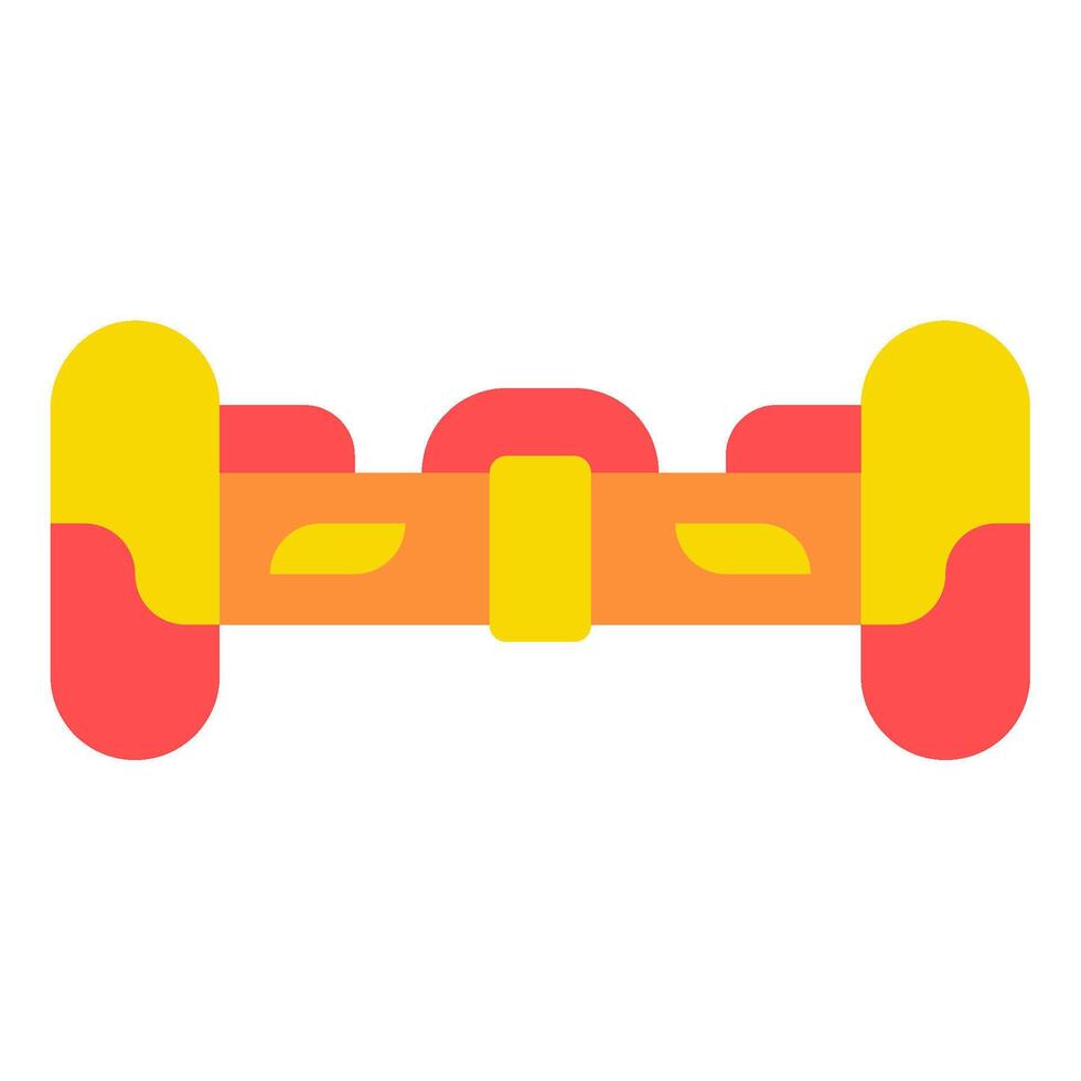 Retro Futurism Hoverboard Icon vector