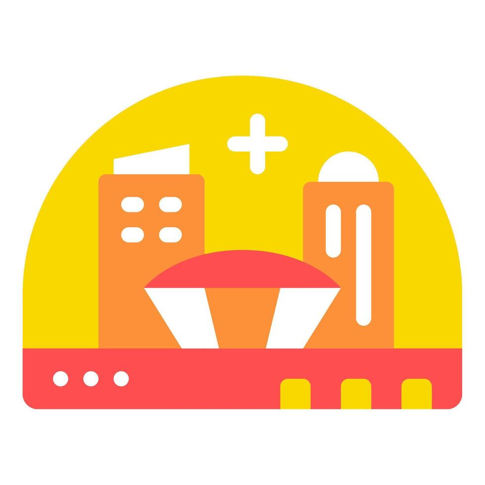 Space Colony Illustration vector