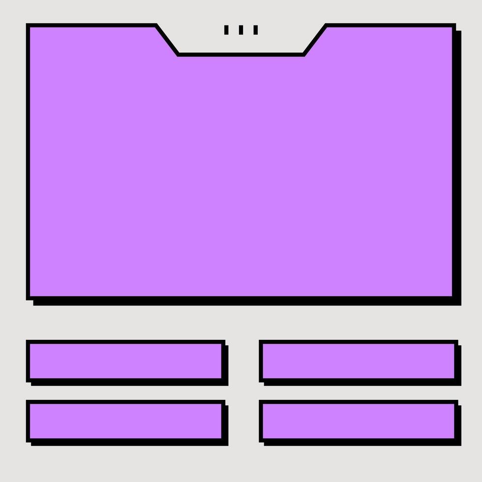 Quiz and game show square template. Question and answers design. vector