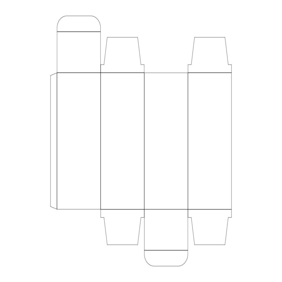 Medicine box shape vector