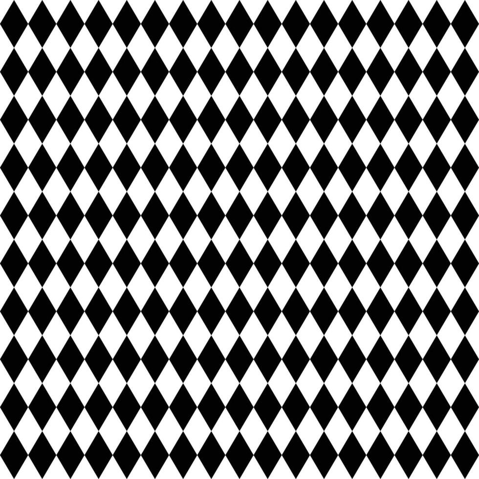 Black and White Diamond Pattern. Seamless Geometric Background for Modern Design vector
