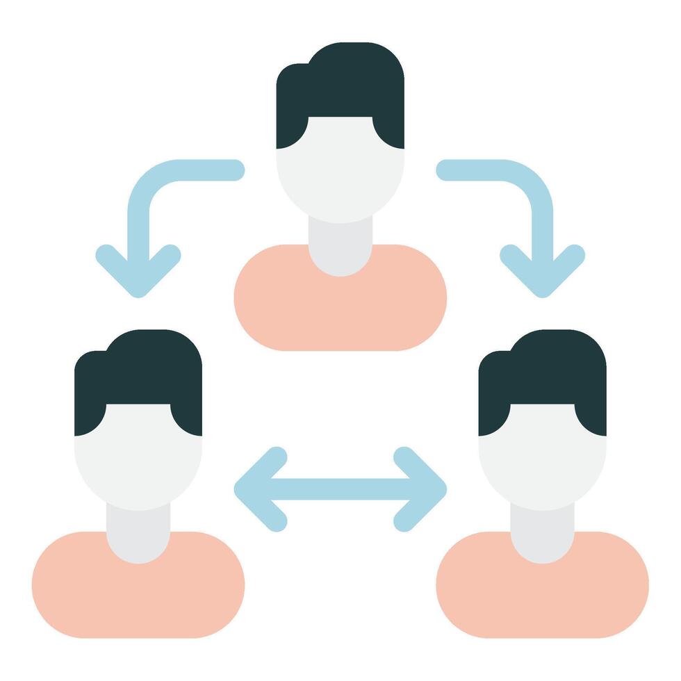CEO Delegation Icon vector