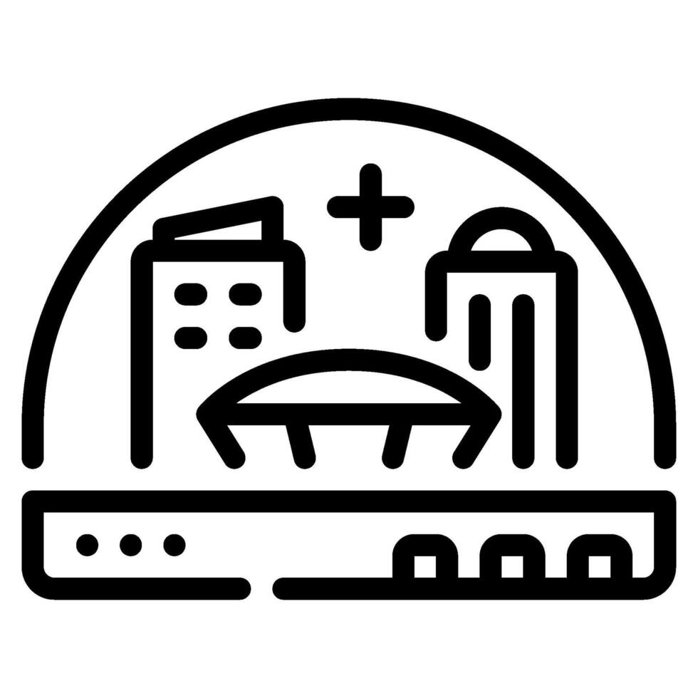 A black and white image of a city skyline vector