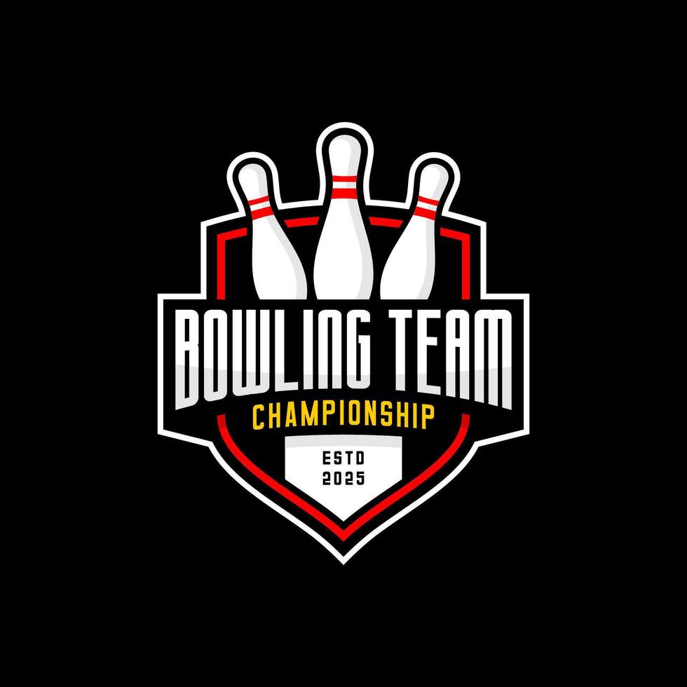 BOWLING SHIELD DESIGN vector