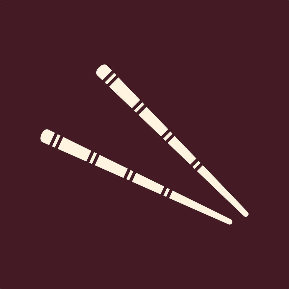 Chopsticks trendy useful important Illustration design glorious colorful background vector