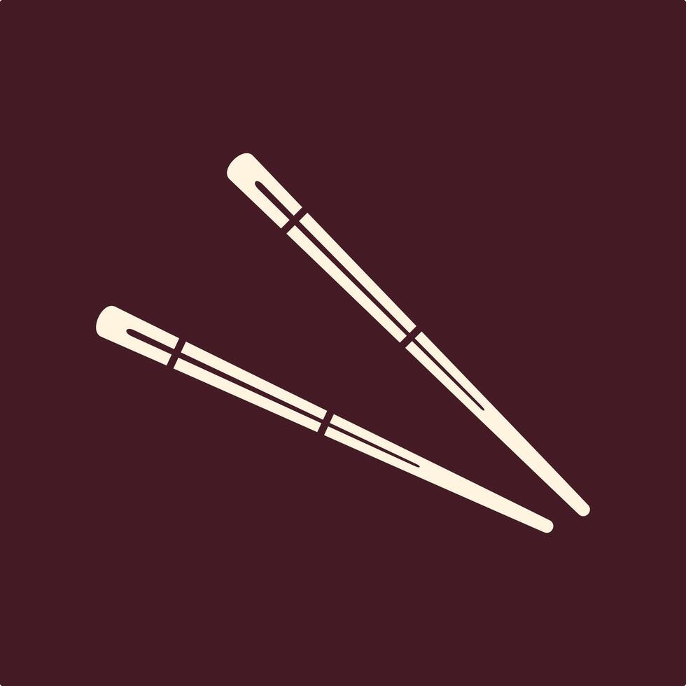 Chopsticks trendy useful important Illustration design perfect colorful background vector
