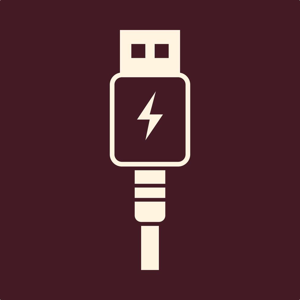 USB trendy useful important Illustration design perfect colorful background vector