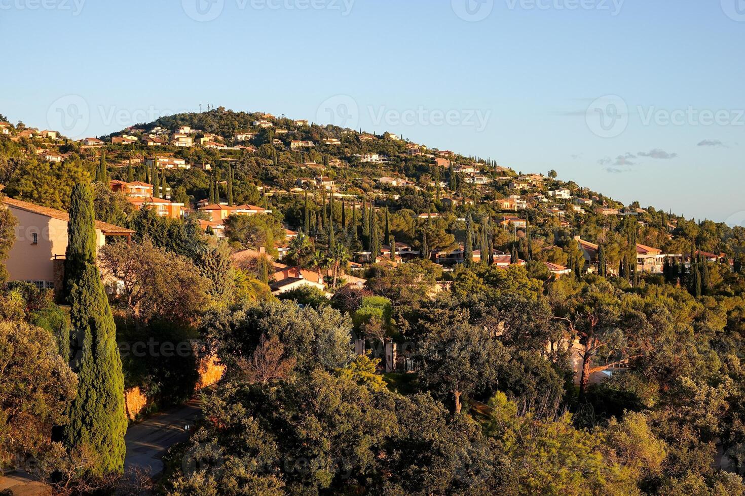 View of the heights of Agay in Saint-Raphael photo