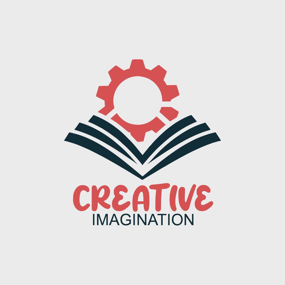 Creative imagination logo design vector