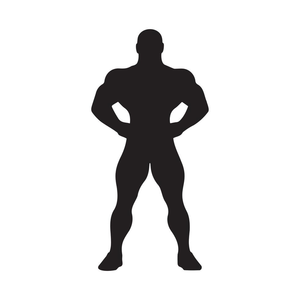 Bodybuilding Icon for Gym, App, and Web Design vector