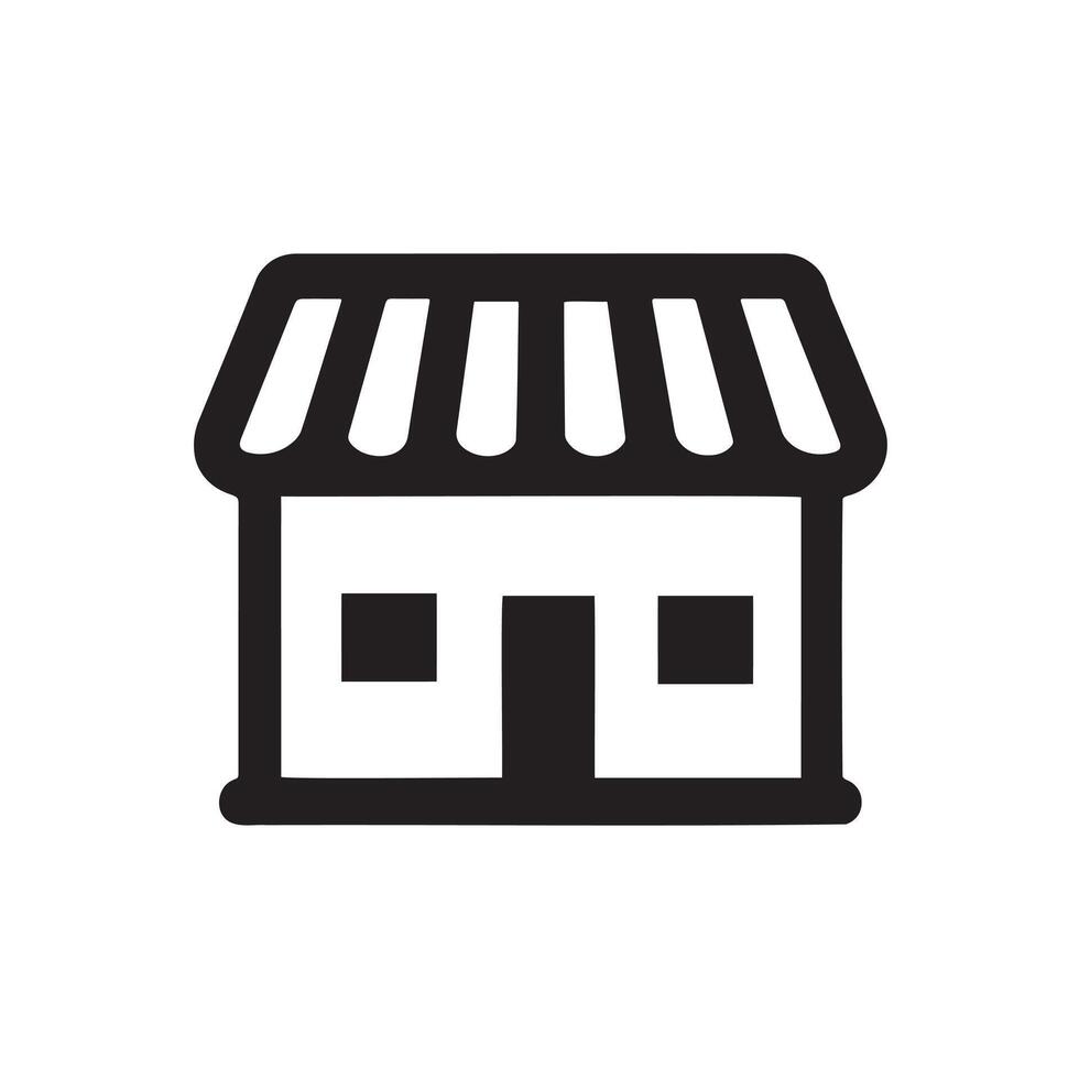 Shop Icon for Online Store Design vector