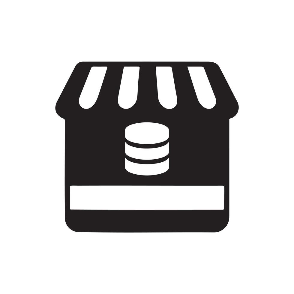 Warehouse Icon for Retail, Grocery, and Fashion Brands vector