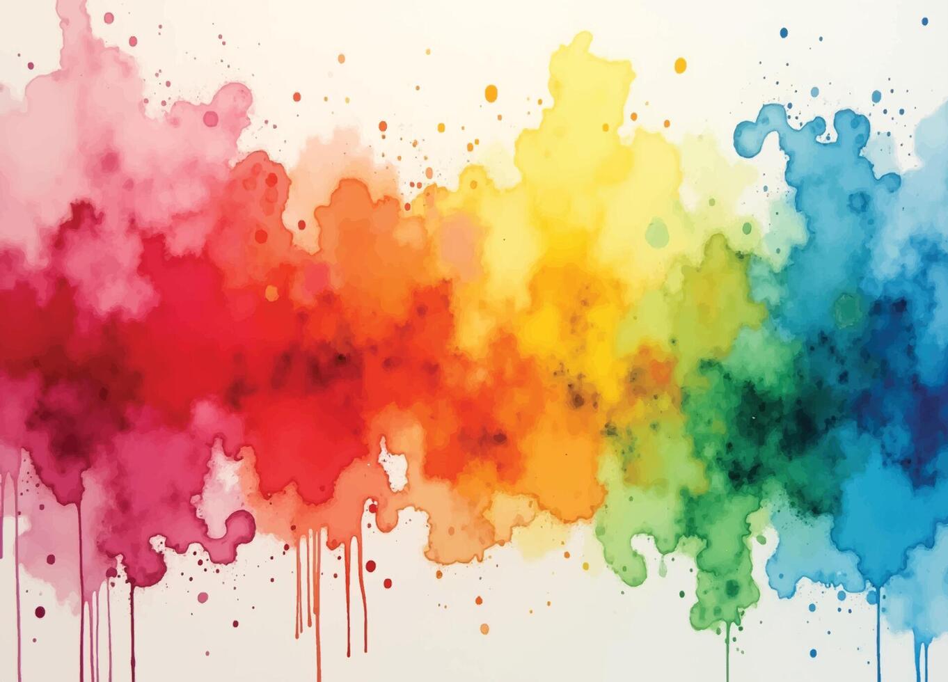 vivid watercolor painting background vector