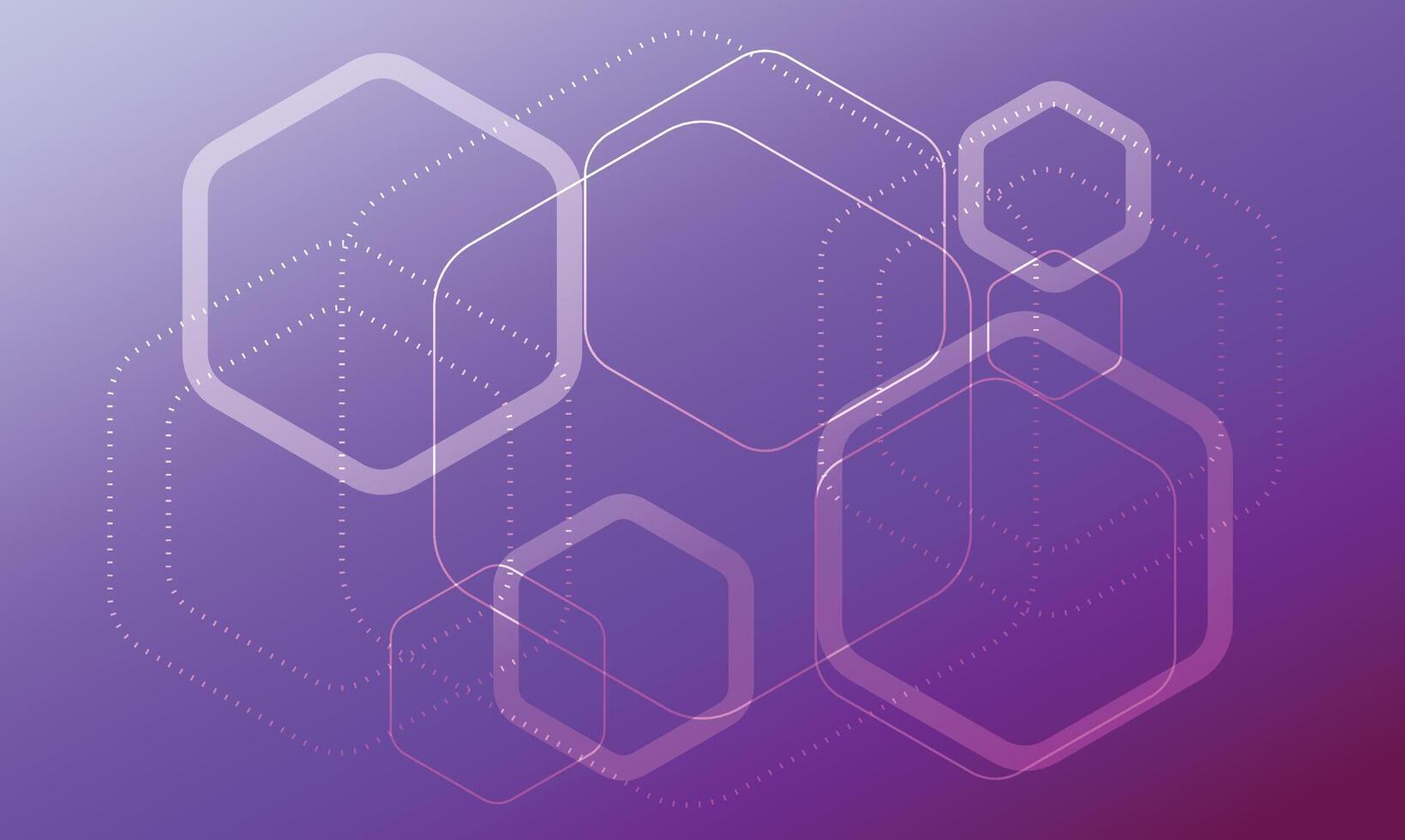Purple hexagon Outline stock background texture. modern abstract polygonal pattern. rendering illustration. Futuristic abstract banner. white and purple lines Hexagonal. honeycomb white Background vector