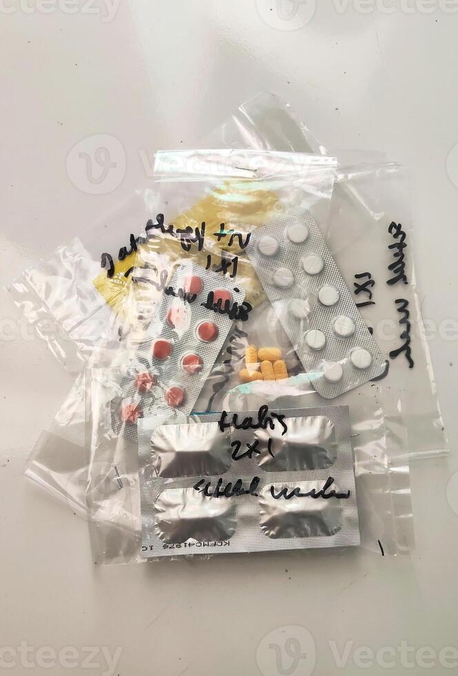 Assorted Medication Pills in Blister Packs photo