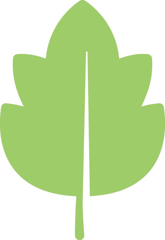 Simple green leaf icon symbolizing nature, growth, sustainability, and environmental awareness, perfect for eco friendly projects and promoting green initiatives vector