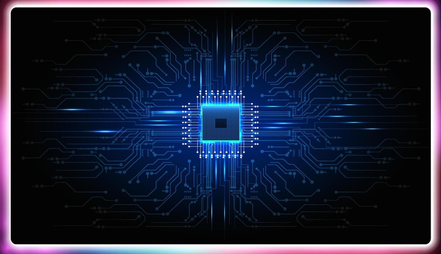 Circuit board with central processor vector