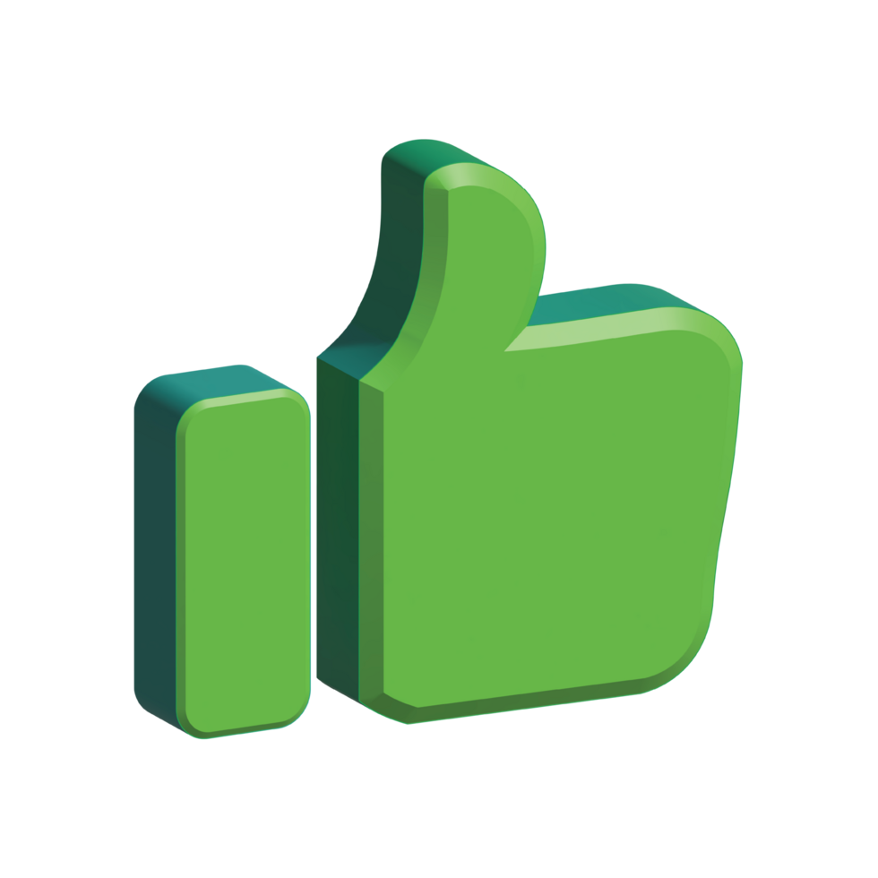 Thumbs Up 3D Hand Icon png