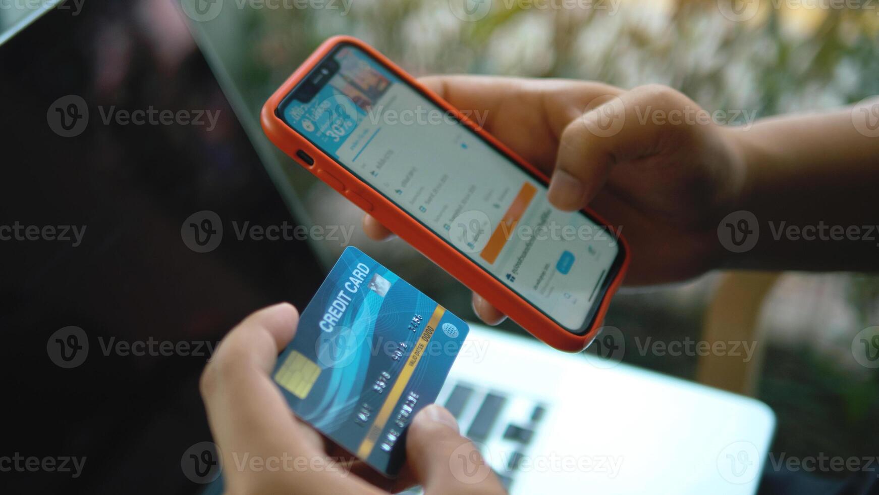 Credit card, online payment, financial transactions within the credit limit set by the bank. photo