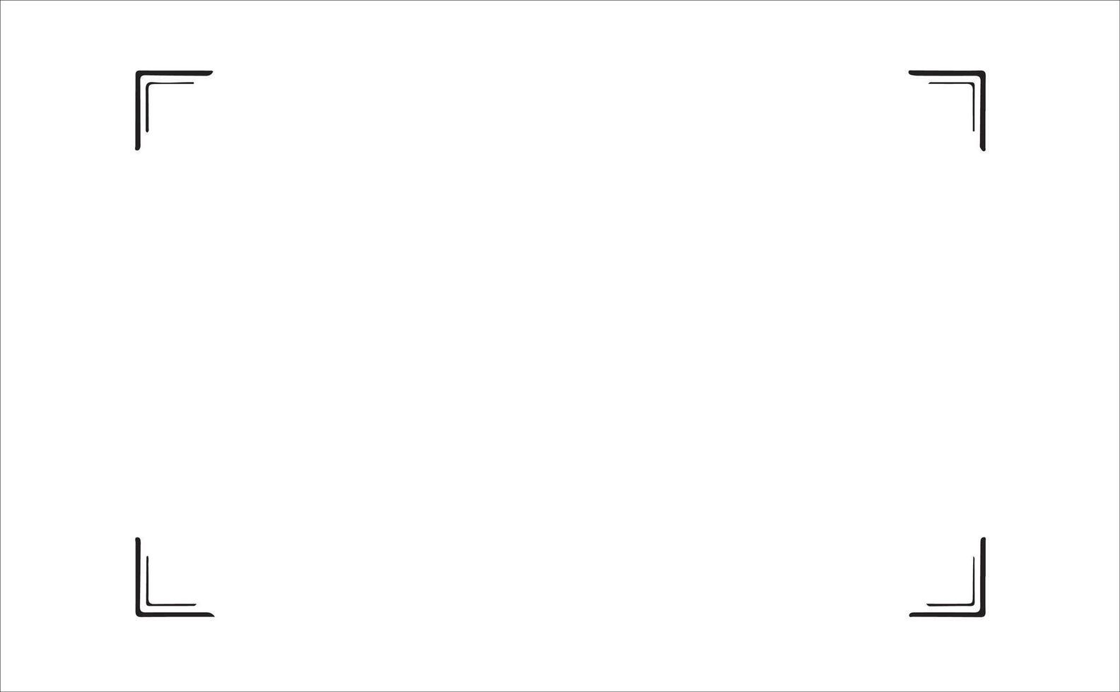 A square frame with a black border vector