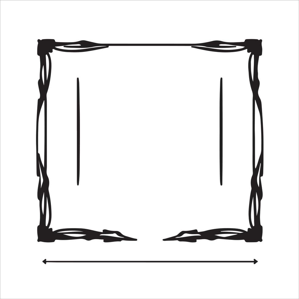 Art nouveau frame vector