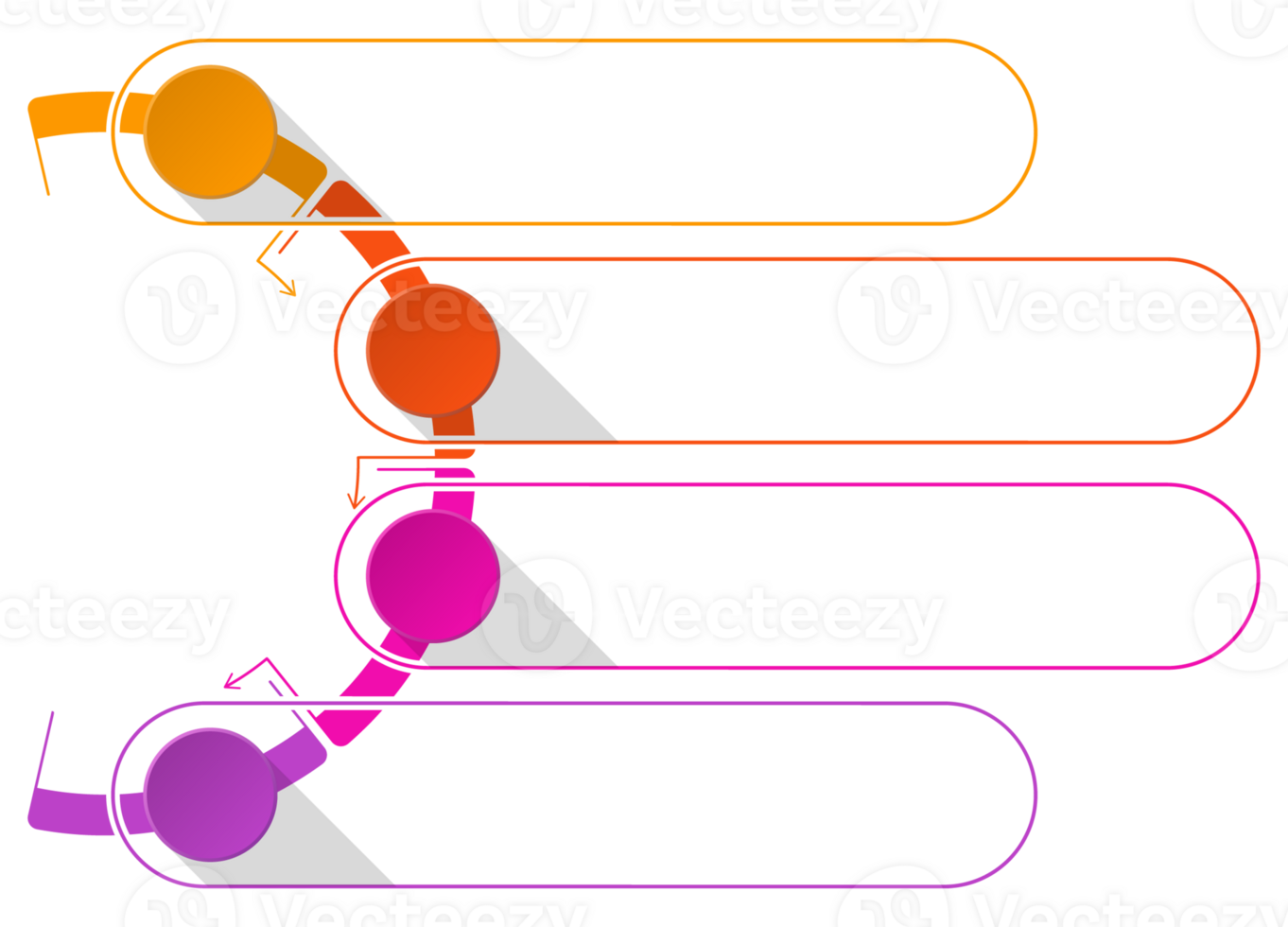 Four infographic for presentation png