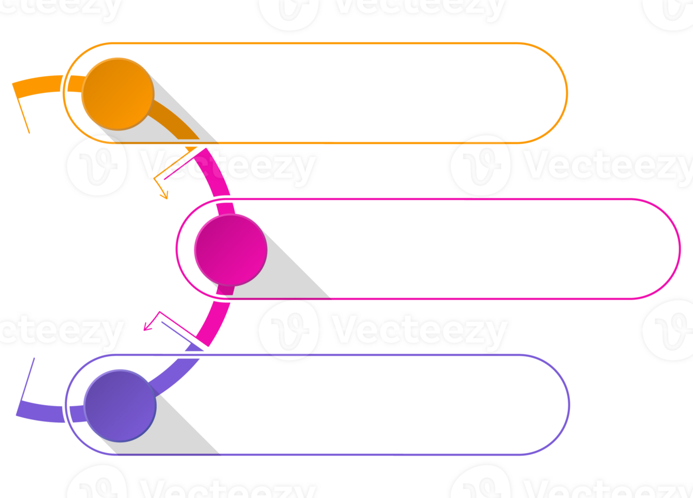 Three infographic for presentation png