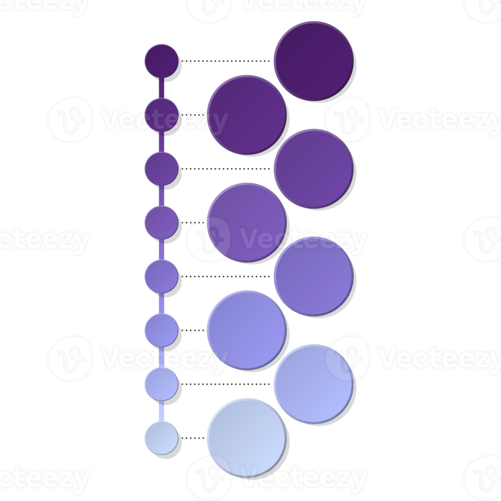 Timeline Infographic With 8 Steps png