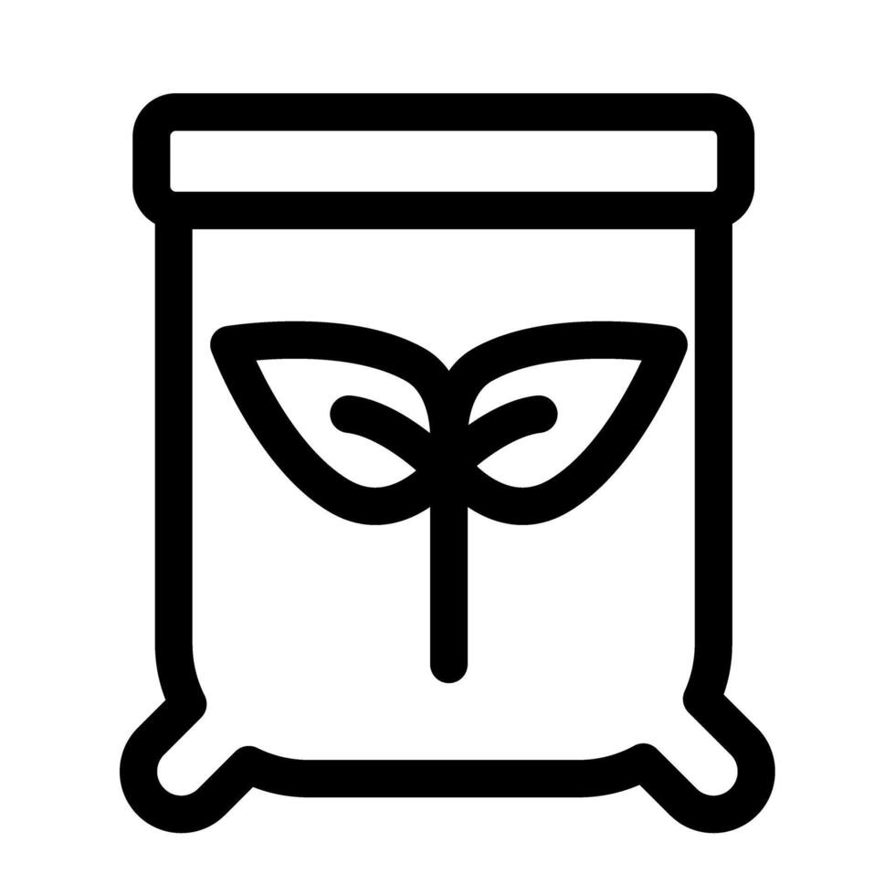 Seeds package - Ecological farming icon vector