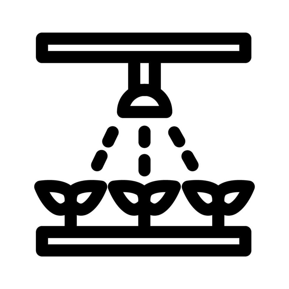 Automatic watering system symbol - Ecological farming icon vector
