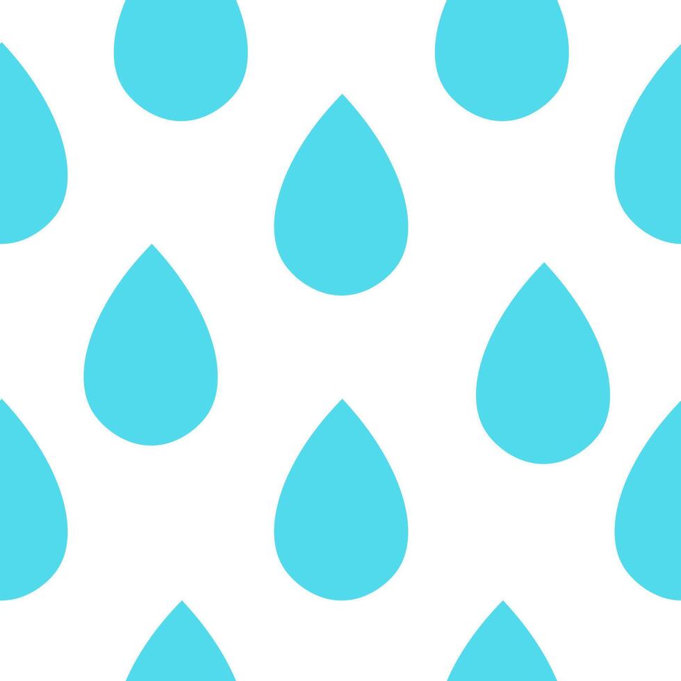 seamless pattern with simple water drop vector