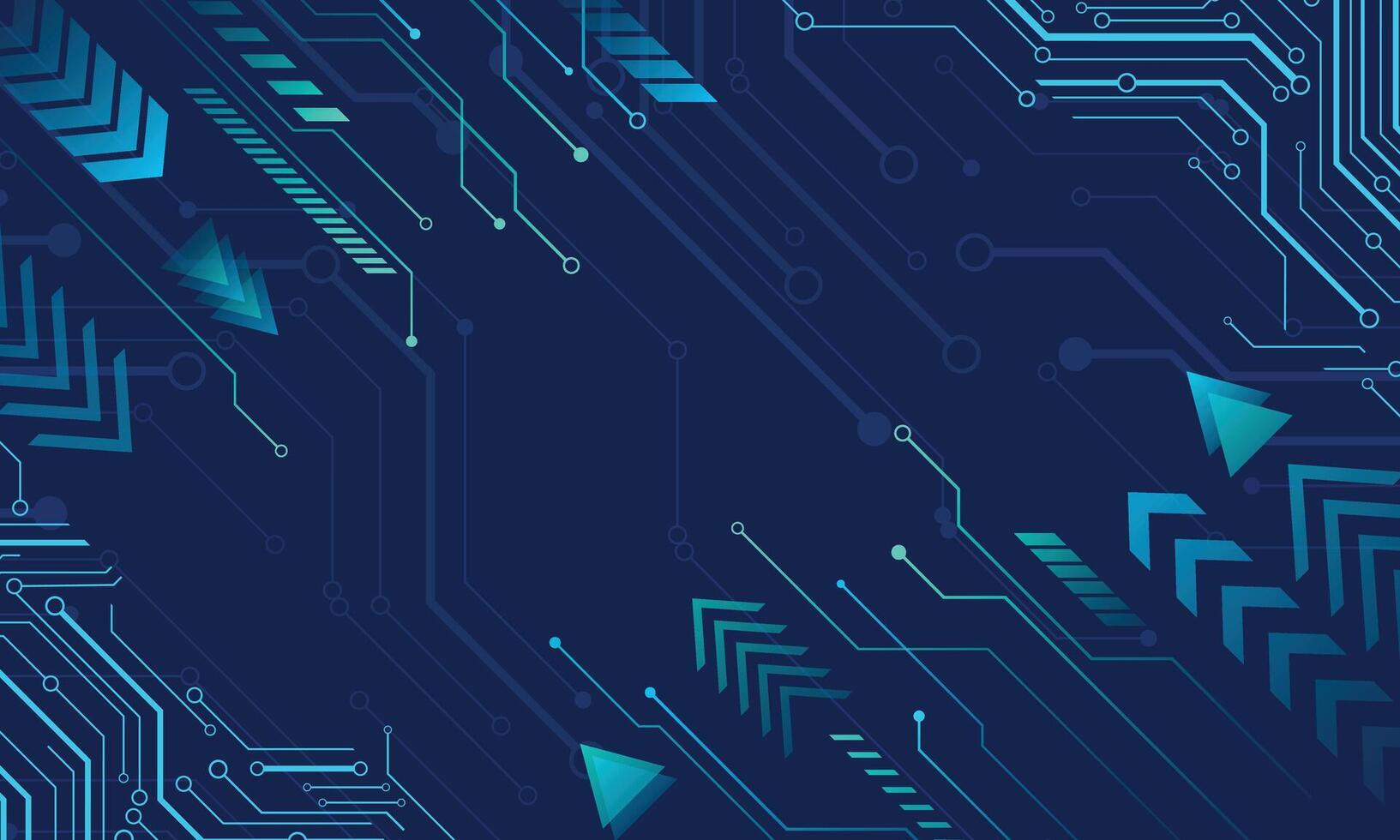 Abstract futuristic technology blue background vector