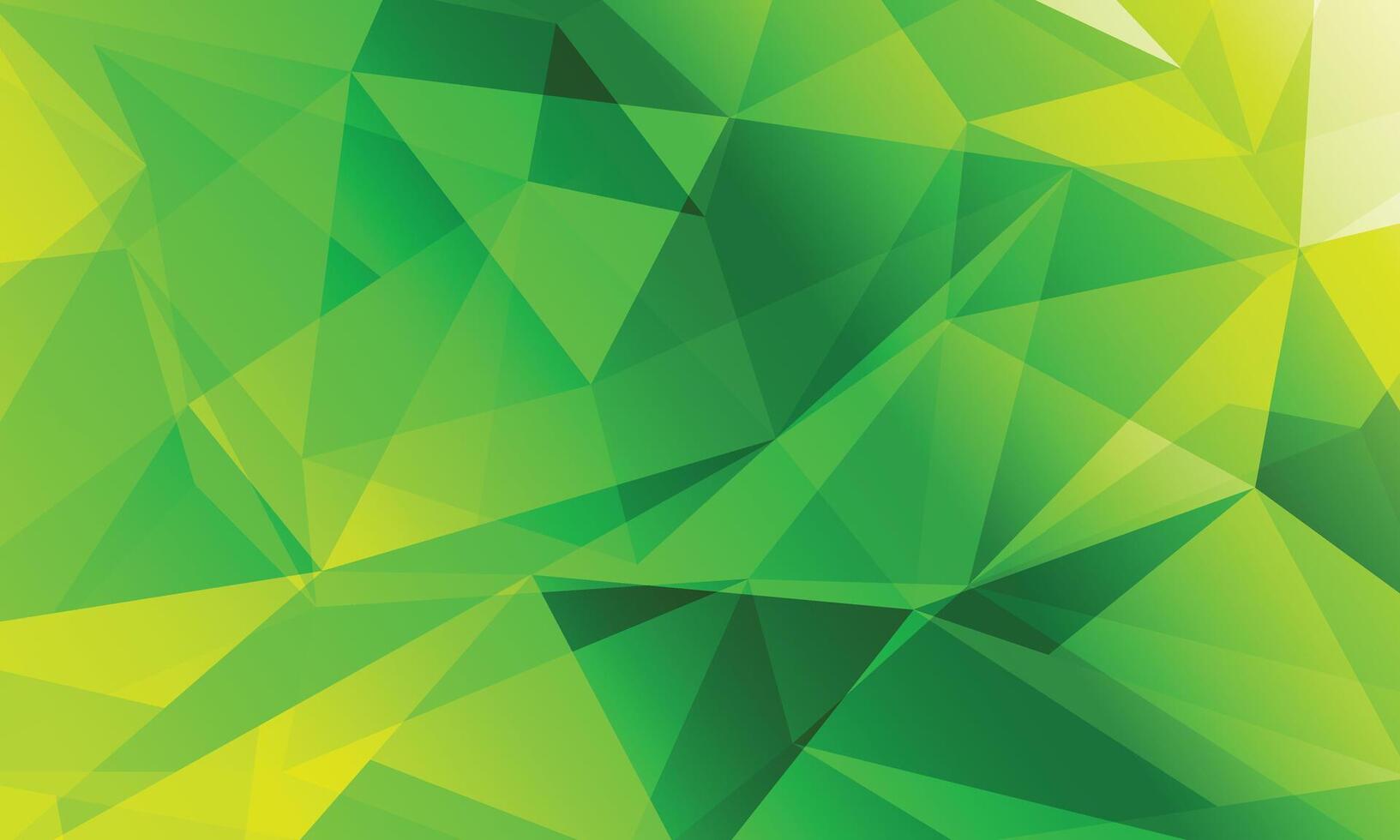 Abstract green geometric polygonal background vector