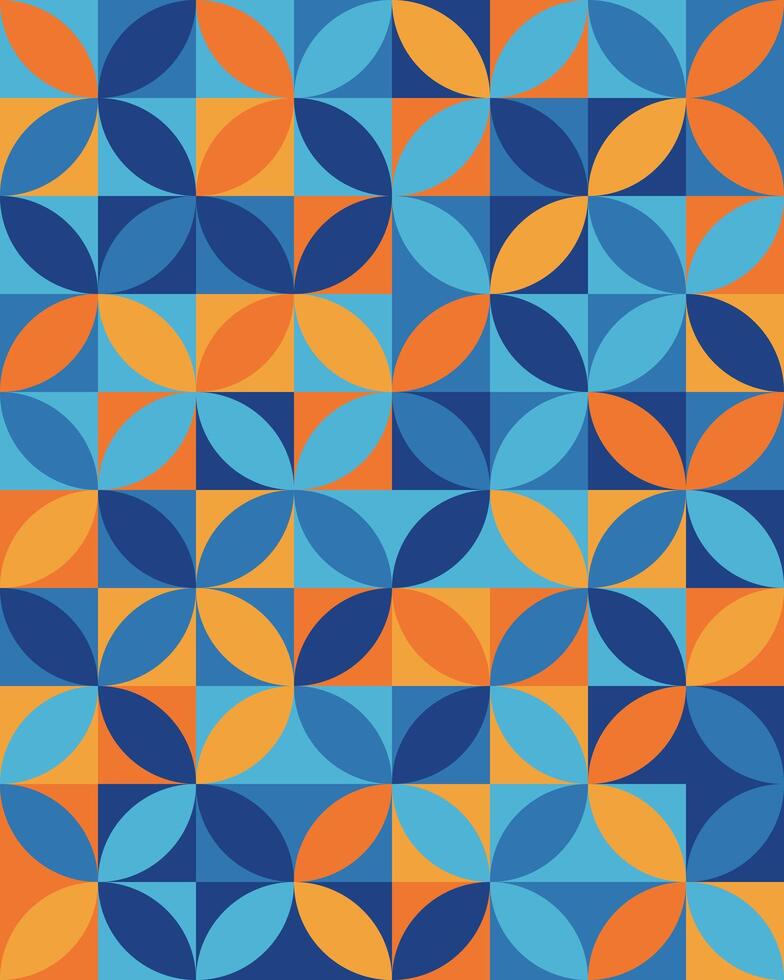 Colorful geometric mosaic pattern abstract background vector