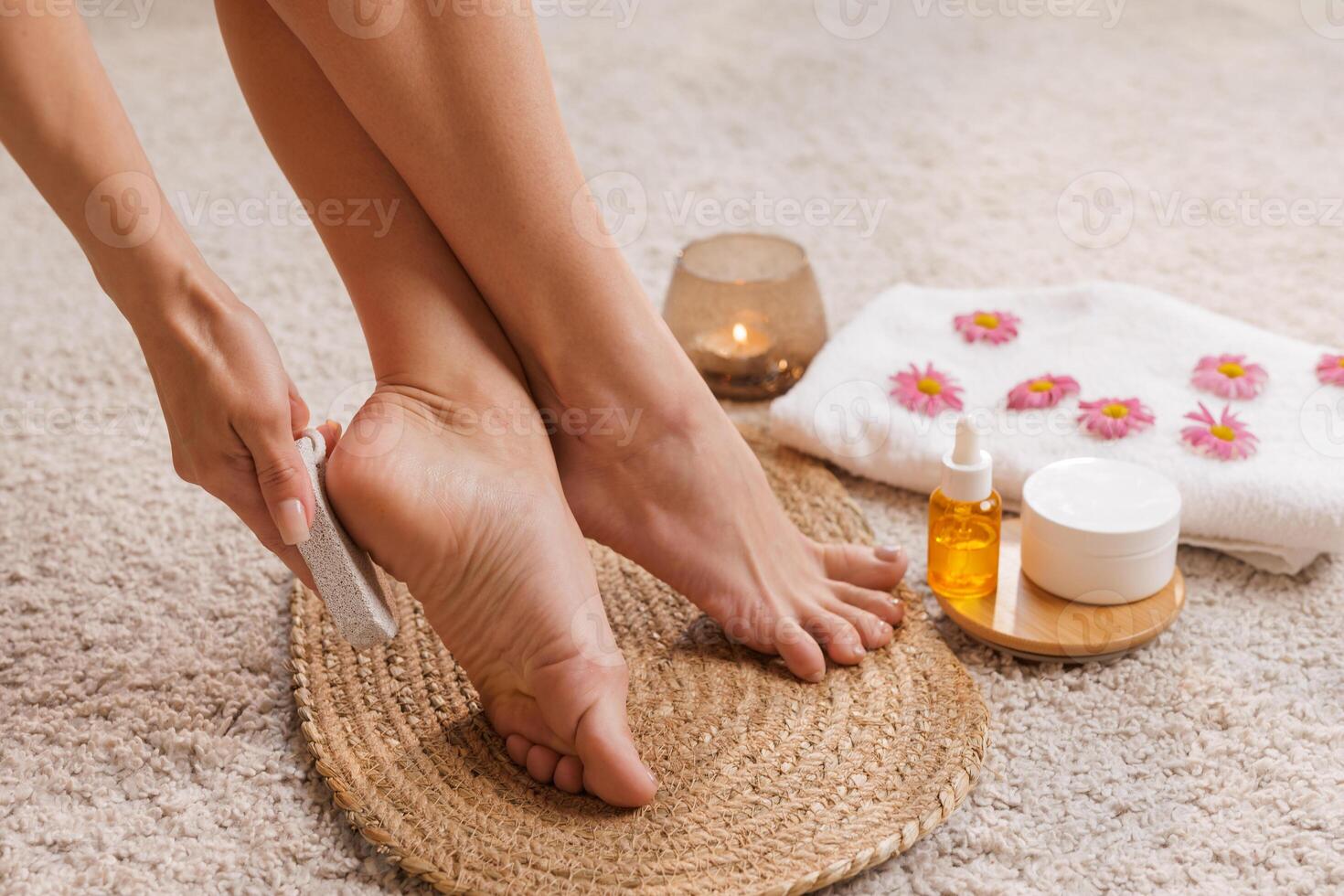 Pedicure Pumice for Heels and Calluses, Foot Care and Exfoliation, Home Spa Routine for Healthy Skin photo