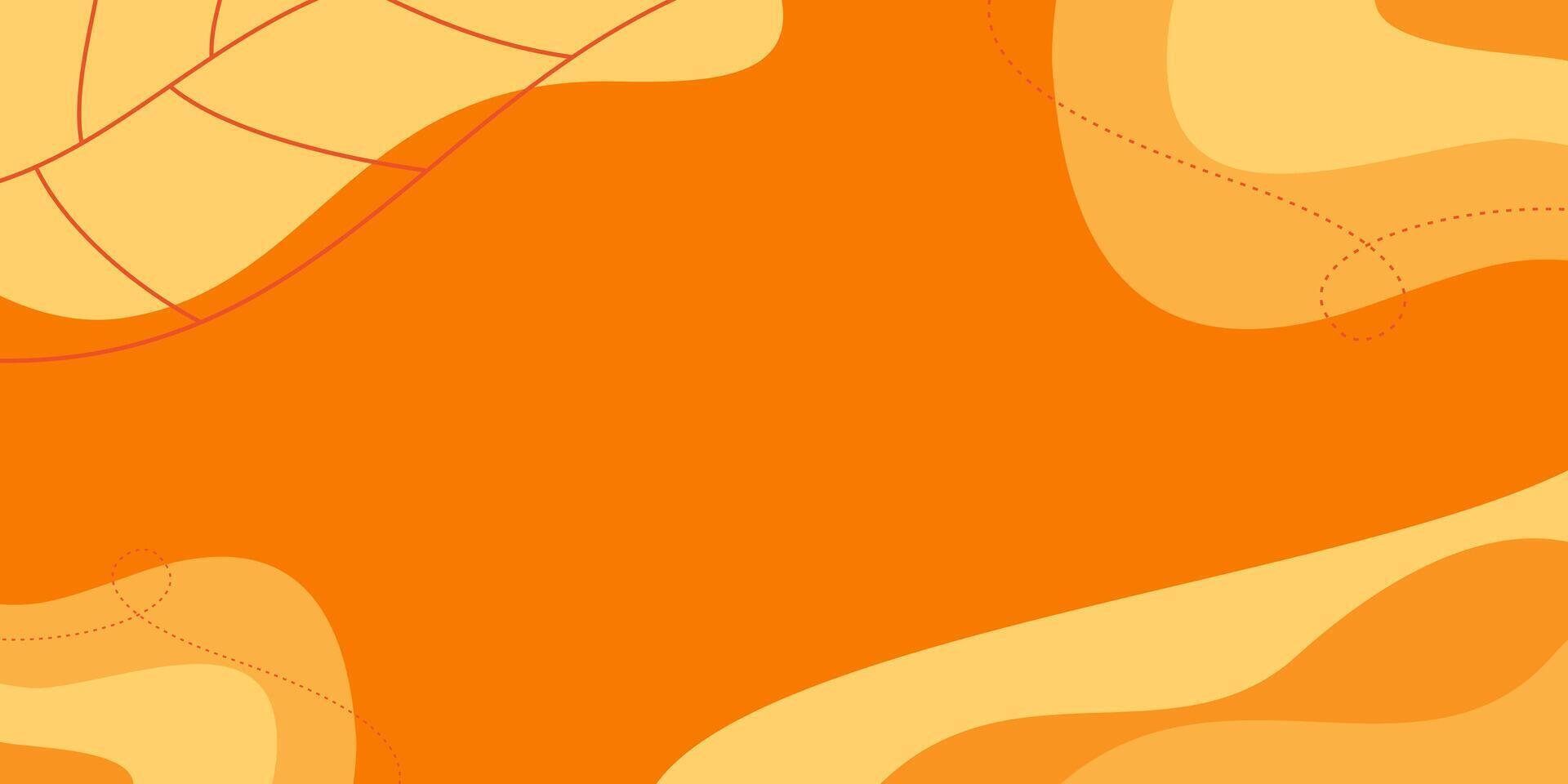 Abstract autumn background with orange colors and leaf patterns with empty space for text. Perfect for your design projects. vector