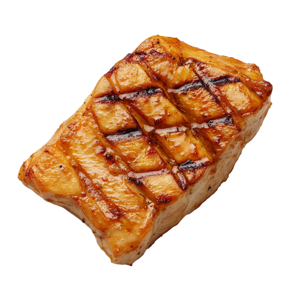 Grilled Chicken Fillet Juicy Barbecue Meat Steak Isolated On Transparent Background png