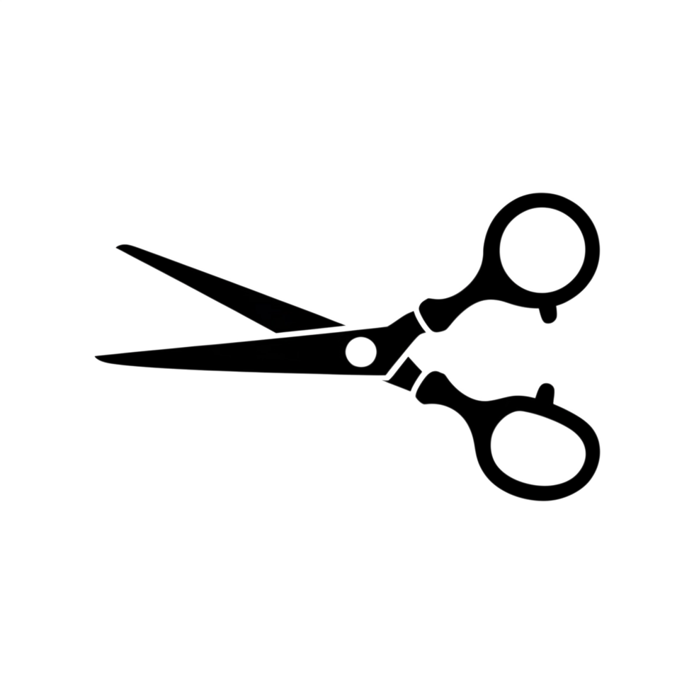 Simple Line Art Illustration Scissor png