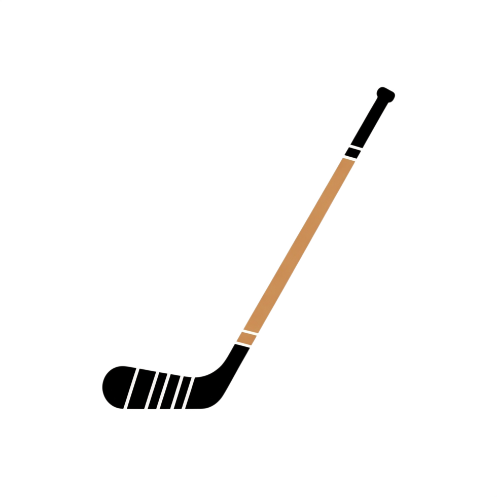 clipart image of a hockey stick silhouette png