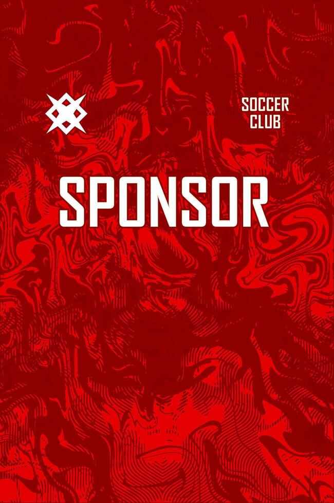 Custom soccer apparel red candy vector