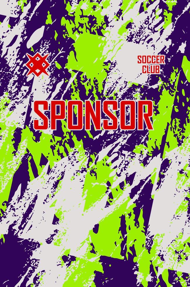 Custom soccer apparel tri color vector