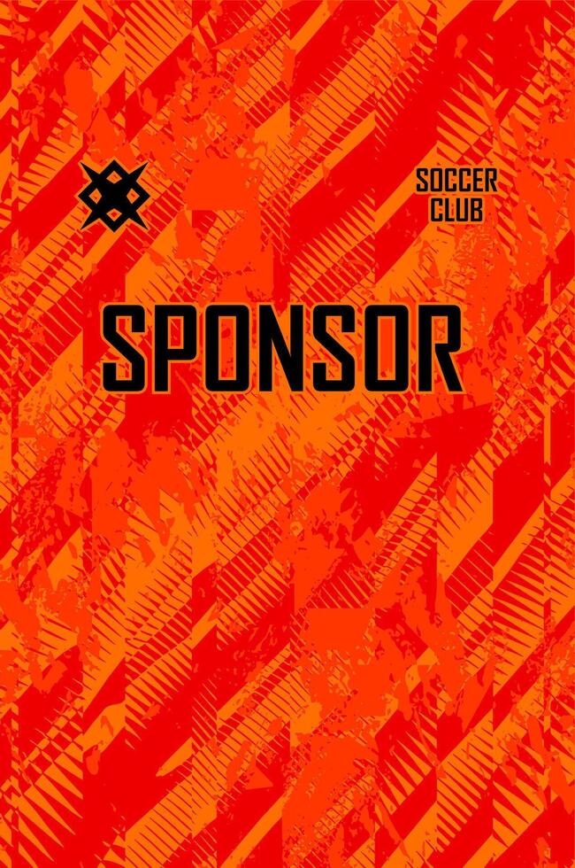 Custom soccer apparel orange vector