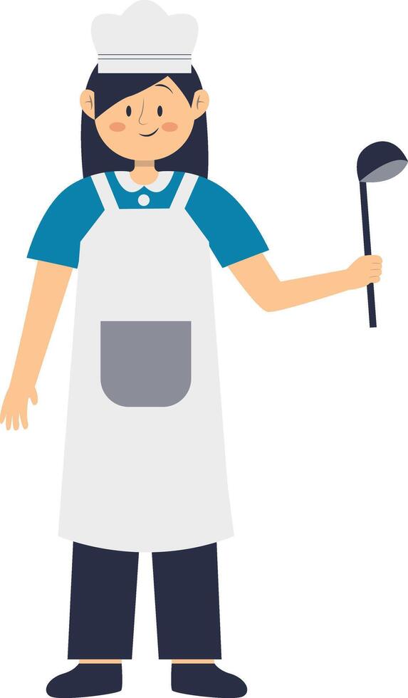 Illustration of Woman Profession with Cartoon Design. vector