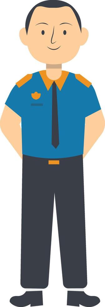 Professional Staff on Labour Day. Isolated on White Background. vector