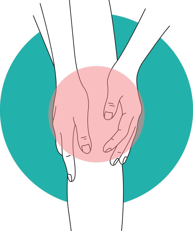 Hand and Leg Injury Illustration in Flat Design. vector