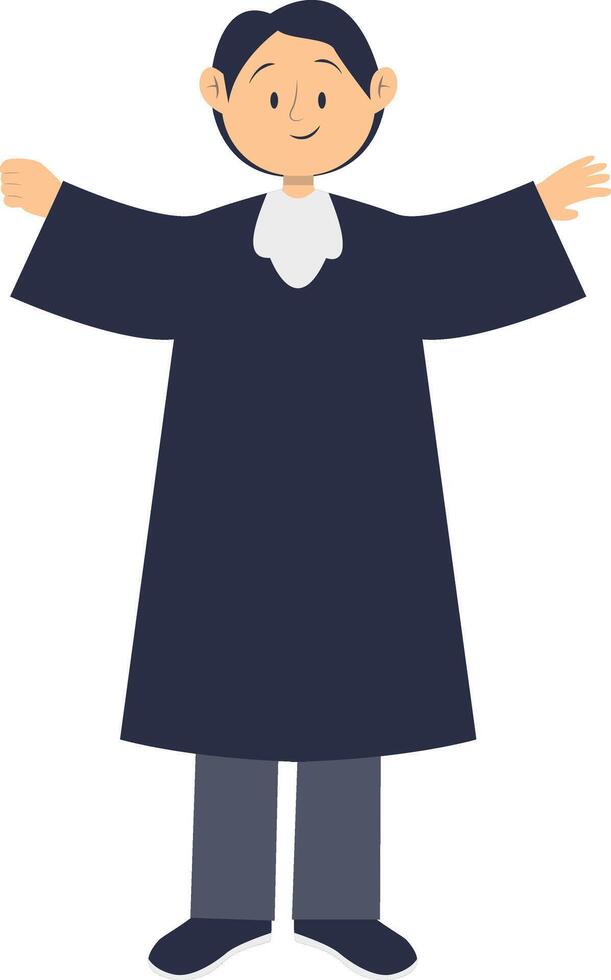 Illustration of Man Profession in Cartoon Design. vector